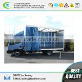 Customized Full Set Truck Trailer Tarpaulin Side Curtain 900gsm Anti UV and Flame Retardant