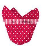 Wholesale Greaseproof Paper Dot Tulip Cupcake Wrappers
