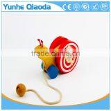 Colorful Pull Along Snail Wooden Toy as You Pull They Make a a Fun Baby thumbnail-4