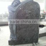 Elaborately Hand Carved Natural Granite Funeral Decorative Heart Headstone thumbnail-2