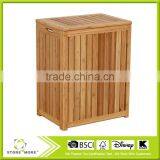Spa-Style Bamboo Laundry Hamper thumbnail-2