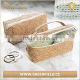 Eco-friendly Travel Natural Cork Cosmetic Bag thumbnail-4