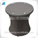 3pc Outdoor Wicker Stacking Patio Egg-shaped Used Chair Set thumbnail-1