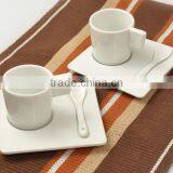 Lifestyle Promotional Porcelain Espresso Coffee Cup and Saucer Set With Spoon thumbnail-1
