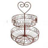 Metal 2-Tiered Scroll Design Display Rack thumbnail-1