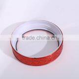 Set 4 Clear Round Glass Food Storage Jars With Red Plastic Lid thumbnail-5