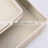 Rectangular Linen and Canvas Box With Cover/storage Box thumbnail-4