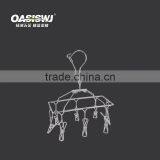 8Clips Stainless Steel Clothes Drying Rack Hanger Socks Shorts Underwear Drying Hanger thumbnail-1