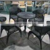 Rattan Glass Top Tables and Chairs thumbnail-1