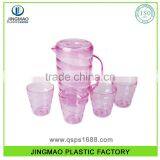 1.5L Eco-Friendly Hotel Use Plastic Water Juice Pitcher With Cup