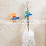 Wall Mounted Mop Clip Strong Adhesive Multi-functional Mop/Broom Hangers Rack Holders Storage & Home Organization thumbnail-3