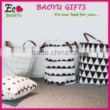 Fashion Children Toys Canvas Laundry Basket Collapsible Kids Art Storage With Handle thumbnail-1