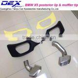 Racing Muffler Tip PP Rear Diffuser for B~MW X5 thumbnail-3