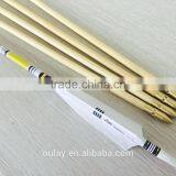 Pine Cresting Wood Bow And Arrows With Copper Bullet Tips and Covering Tung Oil thumbnail-4