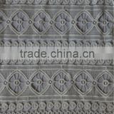embroidered fashion lace trimming cotton fabric for fashion dress fabric wholesale