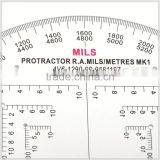 Kearing Brand 6 Inch Round High Quality Half Round Military Protractor thumbnail-2