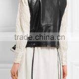Personalized Latest Design Custom Cheap Lady Leather Vest thumbnail-2