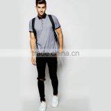 Custom Men's Grey Polo Shirt Cheap Wholesale Original Polo Shirts thumbnail-3