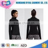 Wholesale Women Half Zip Long Sleeve Dry Fit Plain Sports T-Shirts thumbnail-2