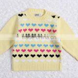 Fashion Knitted Heart Jacquard Pullover Sweater thumbnail-4