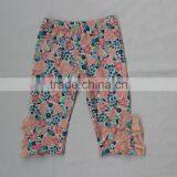 2017 Seasons Baby Girls Cotton Pants Beautiful Kids Girls Solid Color Capris Lace Ruffle thumbnail-5