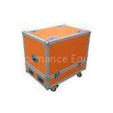 Orange 12U Flight Case Hardware Plastic Cases For DJ Mixer Case