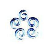 Spiral Glass body Piercing Jewelry 8 Gauge plug ear piercings