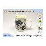 Custom Temperature Sensitive Color Changing Ceramic Mugs 11oz OF Magnesia Porcelain