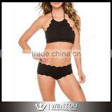 Wholesale Fashion High Neck Halter Top thumbnail-1