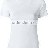 Oem Short Sleeve O Neck Blank Plain T Shirts Clothes for Women,Womens Pure White Cotton Plain T-Shirts for Printing thumbnail-2
