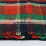 Autumn And Winter Warm Acrylic Plaid Scarf Squares thumbnail-3