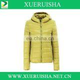 Thin Woman Yellow Down Jacket With Light Color and Weight thumbnail-1