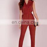 Sleeveless Red Korean Fashion Jumpsuit For Women 2015 thumbnail-3