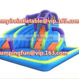 New design meidum size water slide inflatable slide with pool ID-SLM043