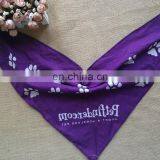 custom cheap cotton purple baby adult bibs with Paw prints for pet gift