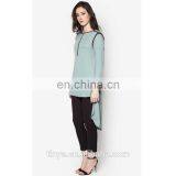 New Model Islamic Abaya Muslim Tunic Dress Tops Long Sleeve Islamic Ladies Blouse thumbnail-2