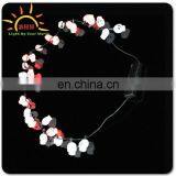 Halloween Items LED Glowing Light up Skull Necklace