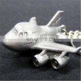Carved Technique and Iron Type Airplane Keychain/3D Airplane Keyring/custom Metal Keychain