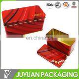 Cheap Empty Rectangular Comestic Packaging Metal Tin Boxes Wholesale