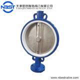 PFA / PTFE Seated Slim DISC Wafer Butterfly Valve Low Pressure D071F-10Q