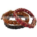 New Comfort Knot Leather Pet Collar thumbnail-1