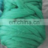 in Stock Super Chunky Knitted Merino Wool Roving Bulk Yarn for Hand Knitting Throw,blanket With Picture thumbnail-3