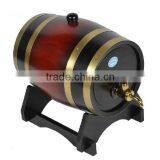 High Quality 5 Liters Wooden Oak Wine Barrels With Stainless Steel Tap thumbnail-2