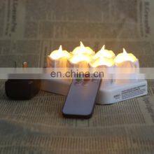 2020 Amazon Hot Seller 6 Packes Electric Flame Design Led Candle Rechargeable With Remote for Holiday Decoration thumbnail-1