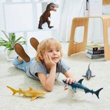 Kit of Ocean Animal Model Soft PVC Hand Painting JAWS Shark Animal Figure Toys Gift Set Decoration Model thumbnail-2