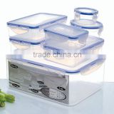 clip lock plastic food container sets