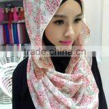 New Style 2016 Muslim High Twist Chiffon HIJAB 180*70cm Islamic Scarf Arab Wrap Shawl thumbnail-1