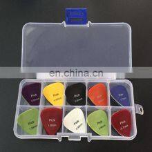 40 guitar picks 1 box case acoustic electric bass pic plectrum mediator guitarra musical instrument thickness mix 0.58-1.5