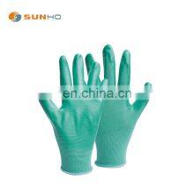 sunnyhope PU gloves General use gardening Gloves nitrile Polyurethane Palm Fit Safety Work Gloves