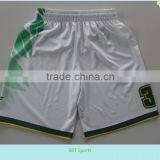 Sublimation Custom 100% Polyester Men's Basketball Shorts With Custom Colors,white thumbnail-1